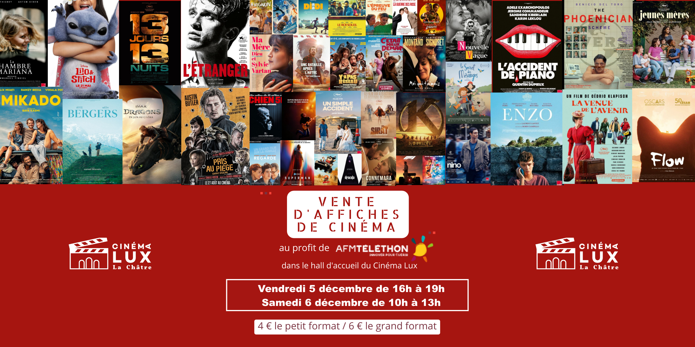 Vente d'affiches au profit du Téléthon