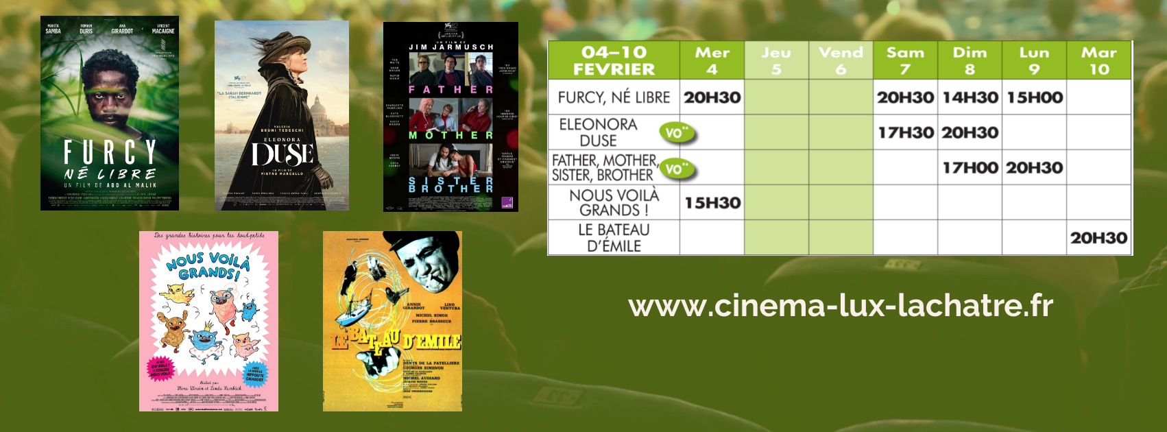 Programme - Cinéma Lux La Châtre