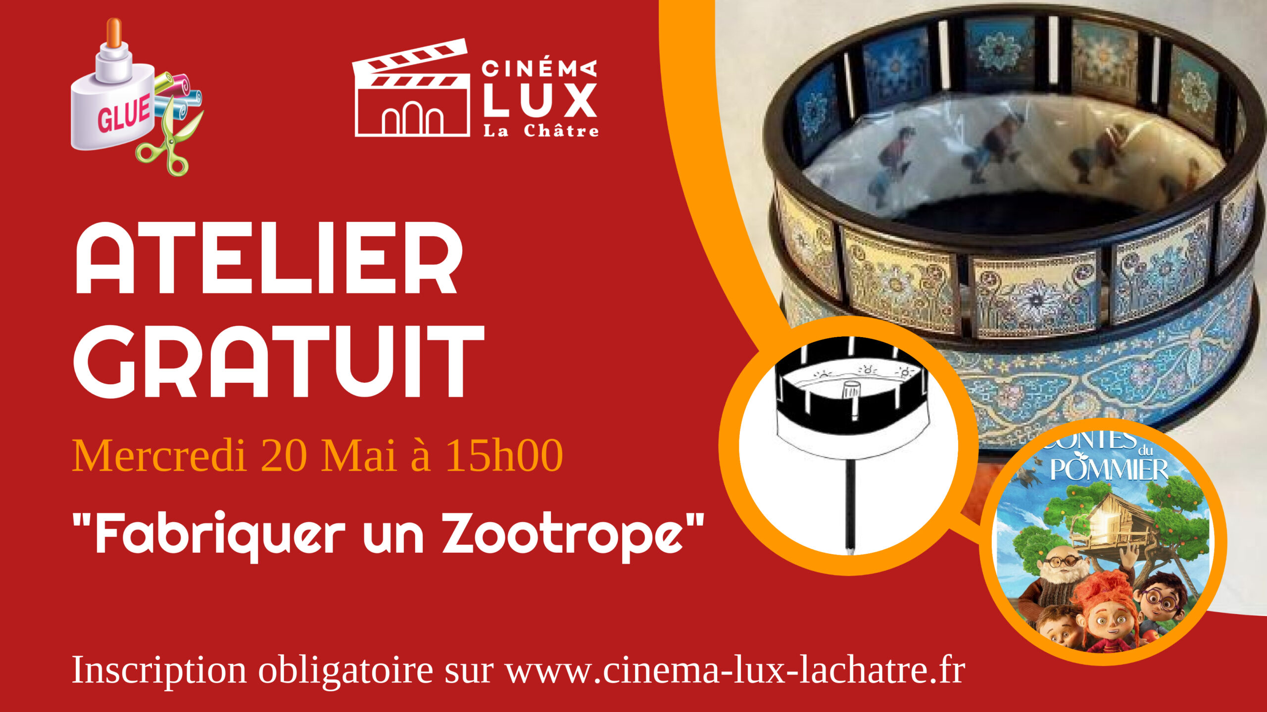 Atelier gratuit cinema lux