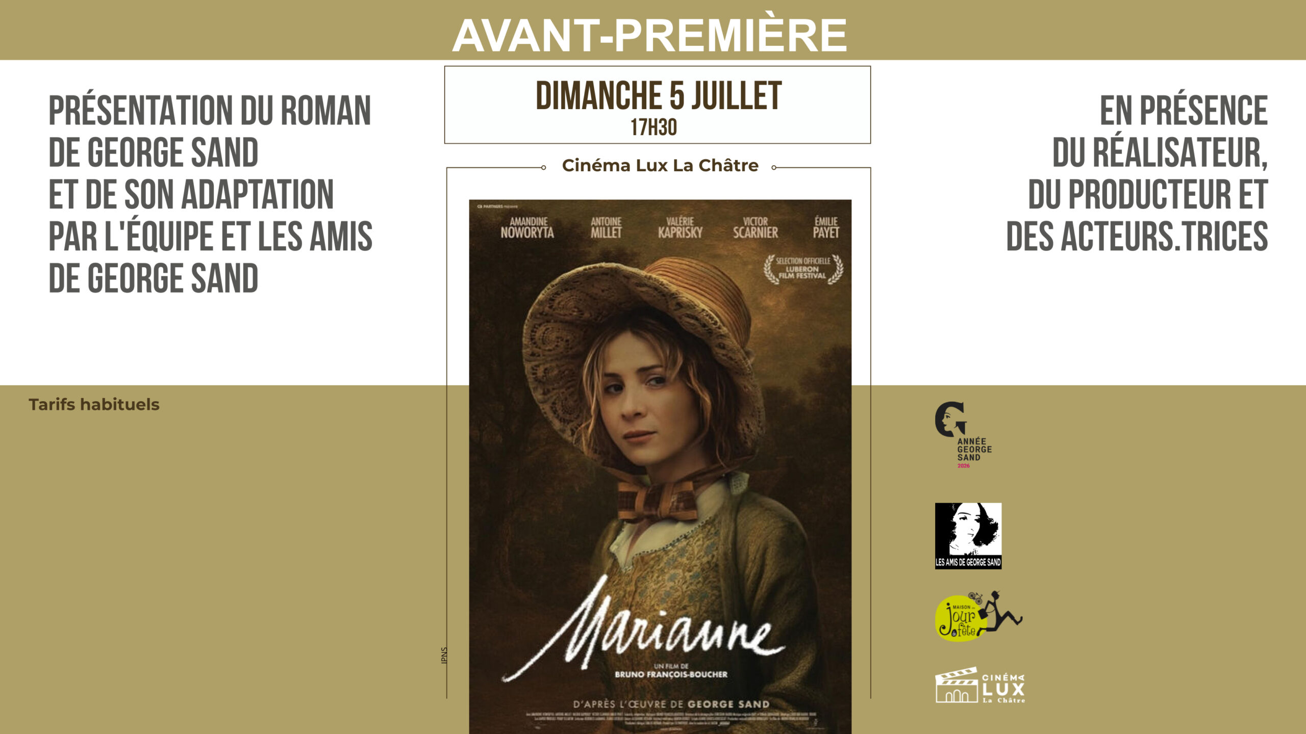 Marianne de George Sand adapté